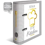 Herma Motiv-Ordner A5 Motiv Rezeptordner A5 Star of The Kitchen