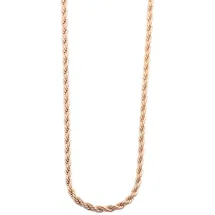 Adelia's Kordelkette Unisex Edelstahl Gold 55 cm
