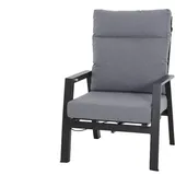 Siena Garden Loungesessel Valencia Aluminium Ranotex®-Gewebe grau J04048