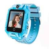 LiveGo Automatische 4G Kinder Smart Uhr für Jungen Mädchen, wasserdichte Sichere Smartwatch, GPS Tracker Calling SOS Kamera WiFi, für Kinder Studenten 4-12Y Geburtstag, blu, Large