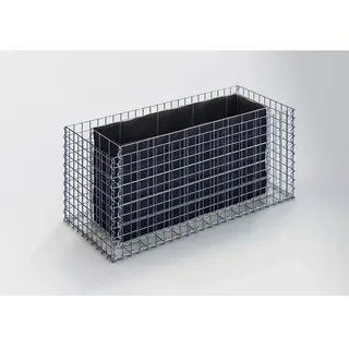 Gabiona Gabionen-Hochbeet eckig 50 cm x 120 cm x 50 cm Maschenw 5 cm x 5 cm