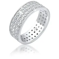 Elli Ring 925 Sterling Silber Cocktailring in Weiß | Gr.: 52