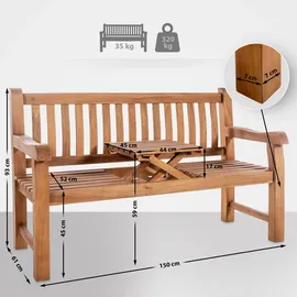 CLP Orlando 150 x 61 x 93 cm Braun