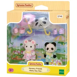 sylvanian families Erlebniskindergarten Freunde “Regenwetter” Figuren für Puppenhaus