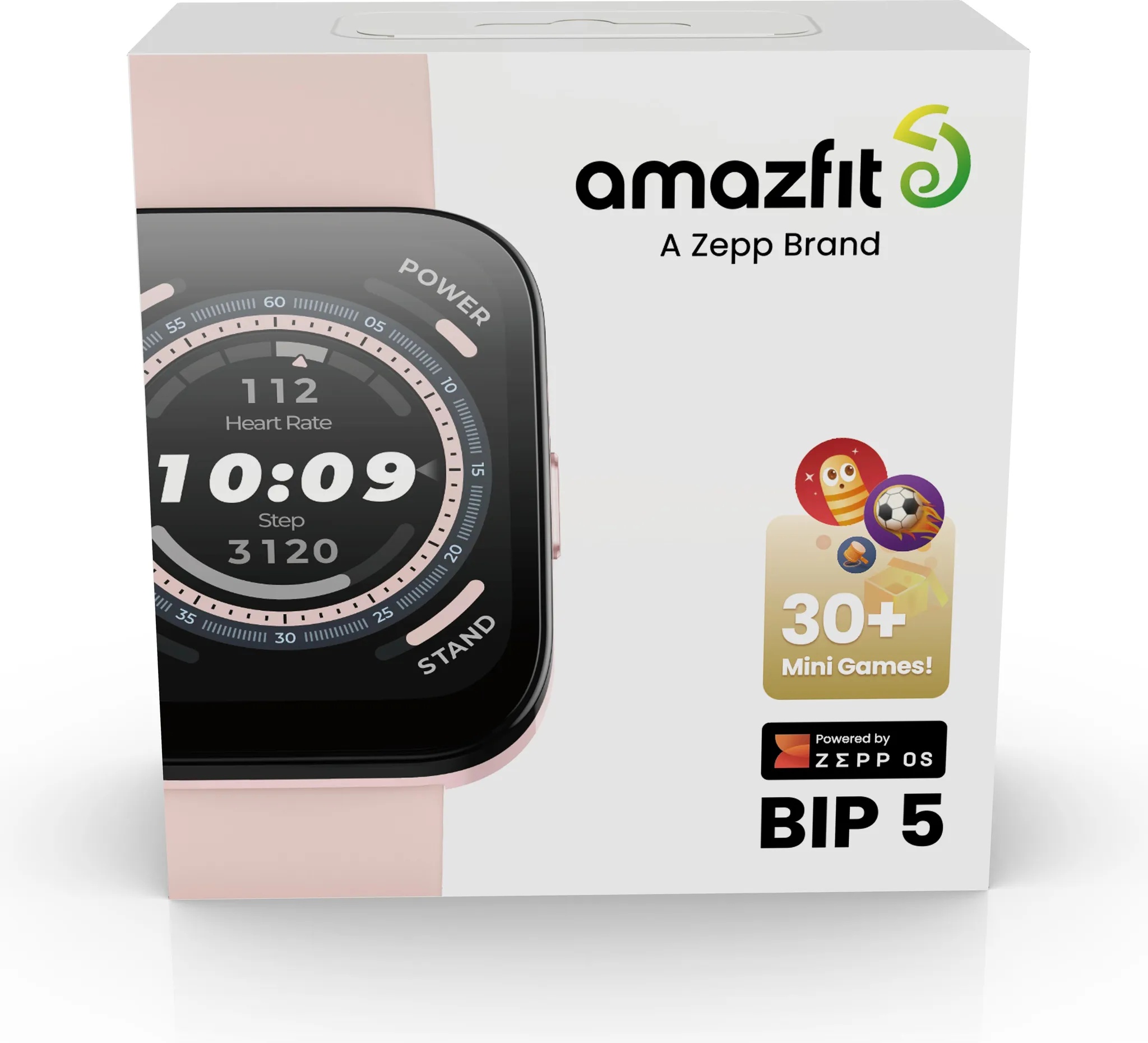 Huami SMARTWATCH AMAZFIT BIP 5/A2215 PINK W2215EU2N (38.09 mm, Kunststoff), Sportuhr + Smartwatch