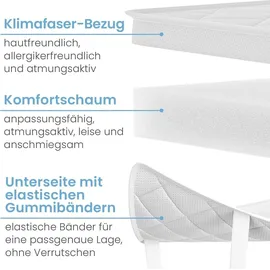 aktivshop Komfortschaum Matratzenauflage 100 x 200 cm