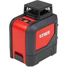 Stier Kreuzlinienlaser 360° x 120°, grün 520nm, Baulaser mit präziser Nivelliergenauigkeit von ±3 mm / 10 m, IP54