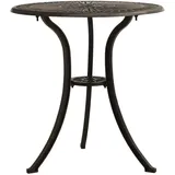 vidaXL Bronzen Gartentisch 62 x 62 x 65 cm Braun