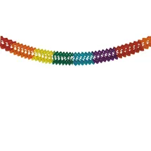 Papstar Girlande, Papier Ø 16 cm, 6 m "Rainbow", 10 Stück)