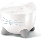 Catit PIXI Trinkbrunnen, weiß, 2.5l, LED-Statusanzeige, Trockenlaufschutz (43715)