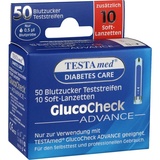 Sebamed Testamed GlucoCheck Advance 50 Teststr.m.10 Lanz.