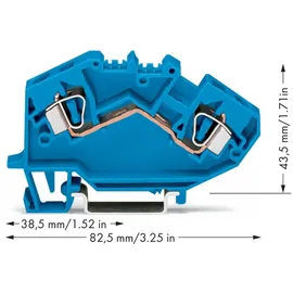 WAGO GmbH& Co. KG Durchgangsklemme 0,2-6mmq blau