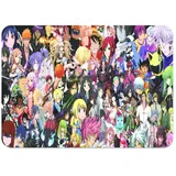 Tischset mit Unterseite aus Kork, Anime, Patchwork, Manga, Anime, Japan, groß, 39,5 x 28,5 cm