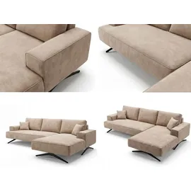 GRAINGOLD Ecksofa Leto Beige Rechts