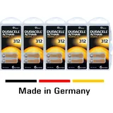 30x Duracell 312 Hörgerätebatterien Activair ZL3 PR41 braun  ++ MHD 2028 ++ NEU