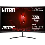 Acer Nitro ED320QR S3 Gaming Monitor 31,5 Zoll (80 cm Bildschirm) Full HD, 180Hz, 1ms(VRB), 2xHDMI 2.0, DP 1.4, Curved, höhenverstellbar, FreeSync Premium, Schwarz