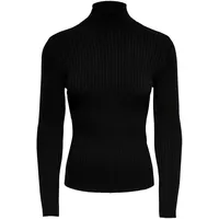 Only Damen Rollkragen Pullover KNT Schwarz