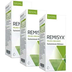 Syxyl Remisyx® mit rechtsdrehender Milchsäure zur Ansäuerung des Darms.