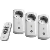 Intertechno Funksteckdosen-Set Weiß 3 St.