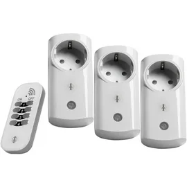 Intertechno Funksteckdosen-Set Weiß 3 St.