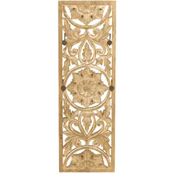 Garderobenpaneel Lakadee Mangoholz Haken Wandgarderobe Flur Garderobe Wandpaneel