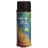 RAYHER HOBBY 34145552 Acryl-Spray, Acryllack, seidenmatt, Sprühlack für innen und außen, hohe Deckkraft, umweltbewusst spraylackieren, Dose 200 ml, dunkelbraun