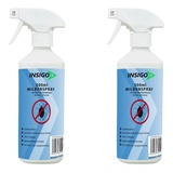 Insigo Milben-Spray 2x500ml | Hausstaubmilben bekämpfen | Milbenspray für Matratzen | Milben-Mittel für Innen & Aussen, Wasserbasis, Geruchlos