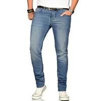 Alessandro Salvarini Straight-Jeans ASAngelo blau 30