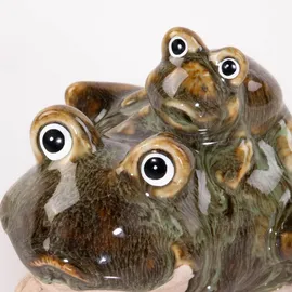 PROGARDEN Froschfigur, Gartendekoration, 10 x 11 cm,