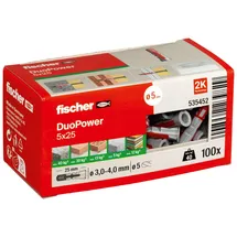 Fischer Dübel DuoPower 5 x 25 mm 100 Stück