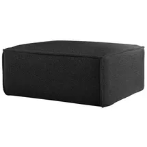 Fun Möbel Polsterhocker Designerhocker 85 x 40 x 85 cm Schwarz