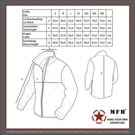 Max Fuchs Tactical Sweatjacke Coyote Tan XL