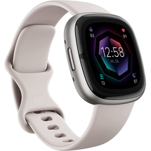 Fitbit Sense 2 aluminium platin/mondweiß