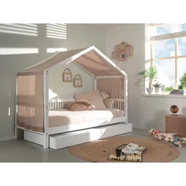 Home Affaire Hausbett Forrest 90 x 200 cm Buche massiv weiß lackiert