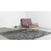s-style möbel Loungesessel Tampa Samtstoff 0 x 0 x 0 cm Rosa
