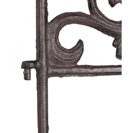 Relaxdays Beetzaun, 10er Set, Gusseisen, HxB: 27 x 27 cm,