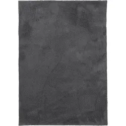 Hochflor-Teppich CARPETFINE "Silky", grau, B:200cm H:20mm L:290cm, Mikropolyester, Teppiche, Shaggy, Langflor, uni, besonders weich, handarbeit