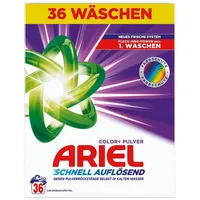ARIEL Color+ Colorwaschmittel (36 WL, 1,98 kg) grün|lila