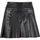 URBAN CLASSICS Synthetic Leather Pleated Midirock Black M