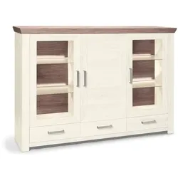 set one by Musterring Highboard York Dekor Pino-Aurelio / Eiche Nelson