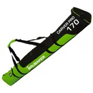 BRUBAKER Skitasche Carver Pro 2.0 Ski Tasche (1-tlg., reißfest und schnittfest), gepolsterter Skisack mit Zipperverschluss grün|schwarz 170 cm x 34 cm x 34 cm