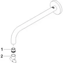 Dornbracht Auslauf 90282235200-00 90282235200 250mm, 5,68 l/min chrom