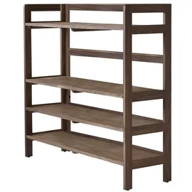 Tikamoon Kinderbücherregal Esmée 110 x 105 cm Walnuss geölt braun