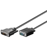 goobay DVI-I/VGA Kabel 2m, Full HD