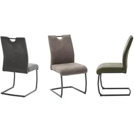 MCA Furniture MCA Freischwinger Acroma Stoff Grau Dunkelgrau