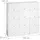 Relaxdays Schuhschrank 125 x 125 x 32 cm 24 Fächer weiß