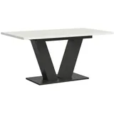 inn.furn Esstisch weiß grau 150 - 190 cm ausziehbar Home-X