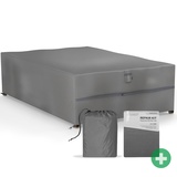 Sanzaro Abdeckung winterfest Sitzgruppe Schutzhülle Abdeckhaube 600D Oxford Gewebe| 320g Reißfest und UV-Beständig Wasserdichte