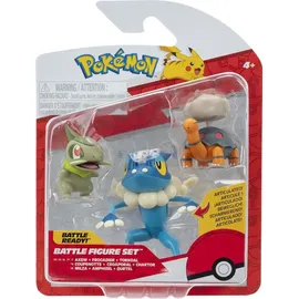 Pokémon Battle Figure 6er-Pack 5 cm Figuren Pawnii/Turtwig/Hoothoot/Torchic/Appletun/Squirtle