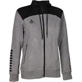Select Kapuzen-Sweatjacke Oxford Damen grau/schwarz XL